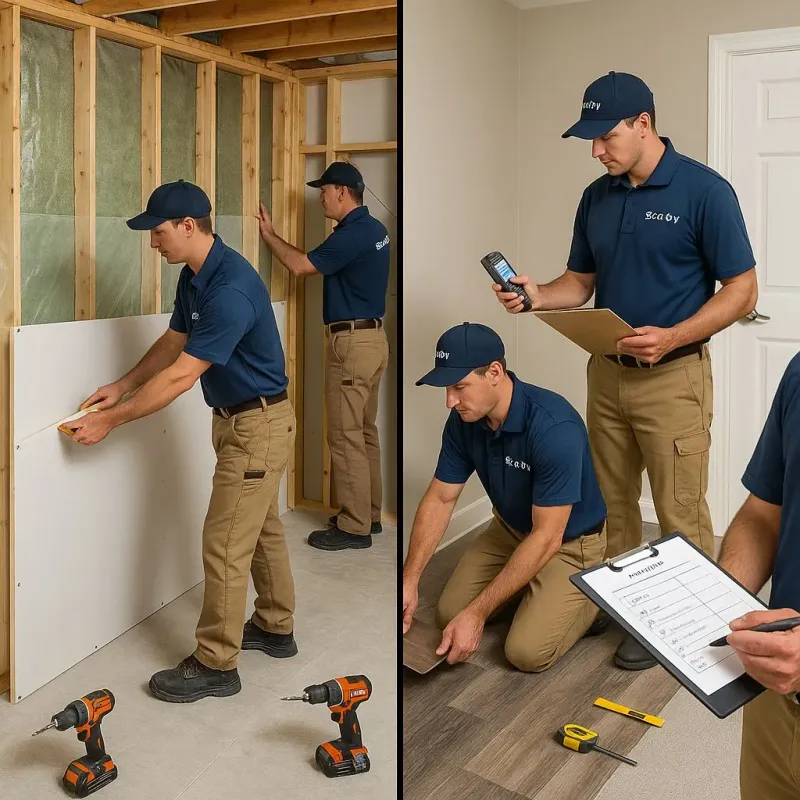 Repairs and Reconstruction process in East Flatbush, NY